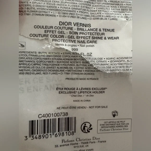 NWT Dior Red Set - Lip Stick & Nail Polish - Picture 8 of 8